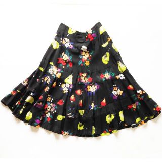 COMME des GARCONS - トリコ コムデギャルソン フルーツ花柄 ミモレ丈