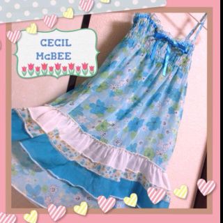 セシルマクビー(CECIL McBEE)のセシルマクビー♡シフォンワンピ(ミニワンピース)