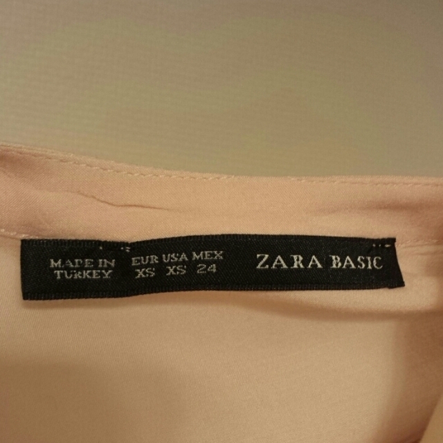 ZARA(ザラ)のZARA 春色シフォンブラウス♡ レディースのトップス(シャツ/ブラウス(長袖/七分))の商品写真