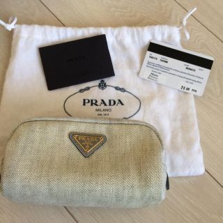 プラダ(PRADA)のプラダ  デニム  ポーチ 未使用(ポーチ)