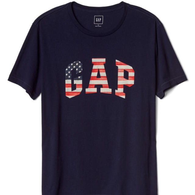 GAP(ギャップ)の新品GAP☆メンズMネイビー！大人気ロゴTシャツ！ メンズのトップス(Tシャツ/カットソー(半袖/袖なし))の商品写真
