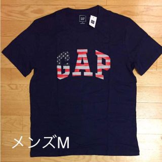 ギャップ(GAP)の新品GAP☆メンズMネイビー！大人気ロゴTシャツ！(Tシャツ/カットソー(半袖/袖なし))