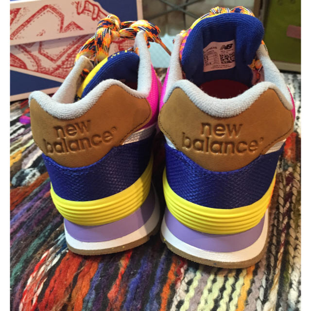 New Balance(ニューバランス)の新品 23.5cm ニューバランス パープル イエーロ スニーカー レディースの靴/シューズ(スニーカー)の商品写真