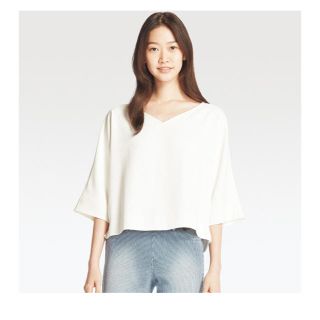 ユニクロ(UNIQLO)のユニクロ ドレープブラウス(七分袖)(シャツ/ブラウス(長袖/七分))