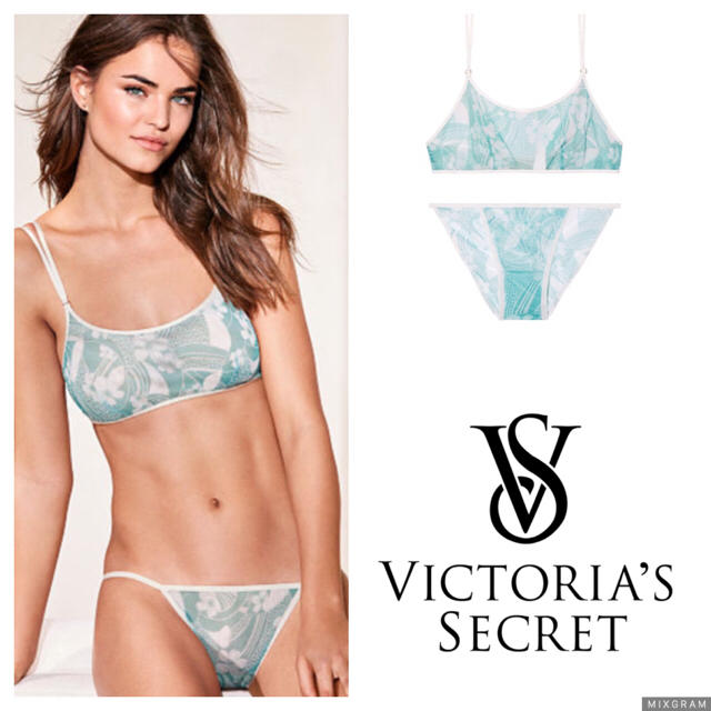 Victoria's Secret(ヴィクトリアズシークレット)のセール！ 花柄 ブラセット ヴィクトリアシークレット レディースの下着/アンダーウェア(ブラ&ショーツセット)の商品写真