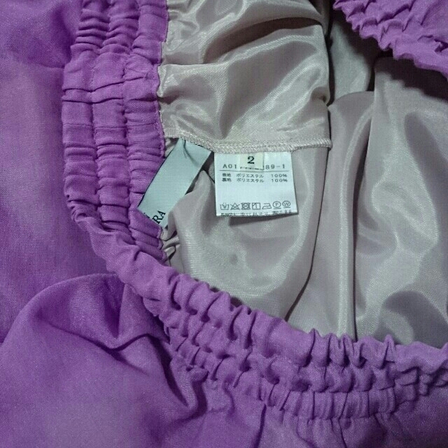tiara(ティアラ)のTiaraボイルギャザーカラースカート レディースのスカート(その他)の商品写真