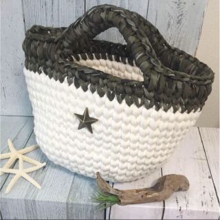 あきちゃん様専用♡ハンドメイド 迷彩柄 マルシェバッグ(バッグ)