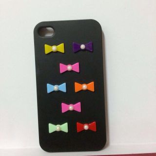 カージュ(Khaju)のiPhone4S リボン カバー(モバイルケース/カバー)