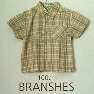 ブランシェス(Branshes)の100㎝【branshes】ナチュラル可愛い半袖シャツ(Tシャツ/カットソー)