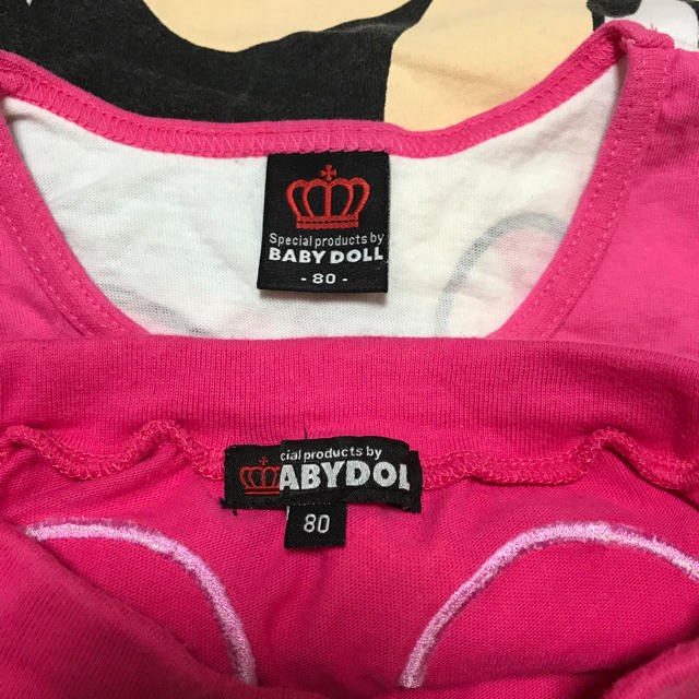 BABYDOLL(ベビードール)の   【値下げ】BABY DOLL 女の子 80サイズ キッズ/ベビー/マタニティのベビー服(~85cm)(Ｔシャツ)の商品写真