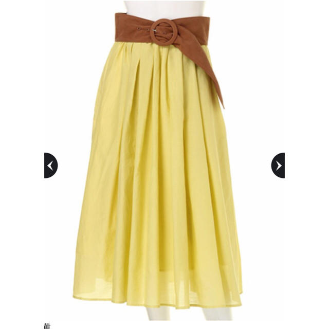 JUSGLITTY(ジャスグリッティー)のジャスグリティー ベルト付き エアリースカート レディースのスカート(ひざ丈スカート)の商品写真