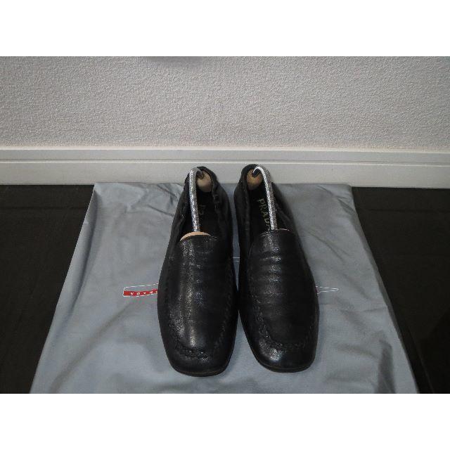 PRADA(プラダ)の●5.5万プラダ黒ラムスキンレザー羊革ペタンコ2Wayバレエシューズサンダル美品 レディースの靴/シューズ(バレエシューズ)の商品写真