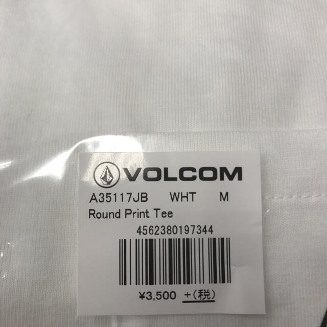 volcom(ボルコム)の新品未使用 ボルコム 胸ポケット付き ストーンロゴ Tシャツ Mサイズ 白 メンズのトップス(Tシャツ/カットソー(半袖/袖なし))の商品写真