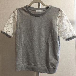 セブンデイズサンデイ(SEVENDAYS=SUNDAY)の袖がレースのTシャツ(Tシャツ(半袖/袖なし))