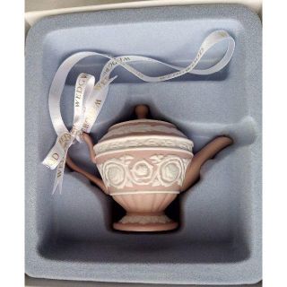 ウェッジウッド(WEDGWOOD)のウェッジウッド　ジャスパー　クリスマスオーナメント　ティーポット　ピンク(その他)