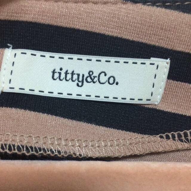 titty&co(ティティアンドコー)のtitty&co ボーダーワンピ❤️ レディースのワンピース(ミニワンピース)の商品写真