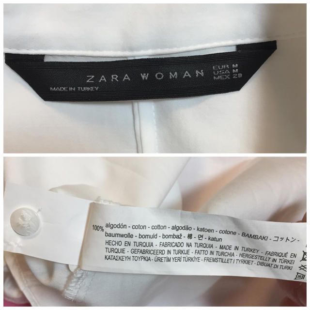 ZARA(ザラ)の送料込み♬ザラ♬フリルデザインブラウス レディースのトップス(シャツ/ブラウス(半袖/袖なし))の商品写真