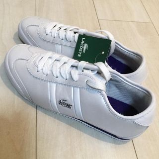 ラコステ(LACOSTE)のラコステスニーカー パールホワイト 未使用新品 LACOSTE 約24cm(スニーカー)