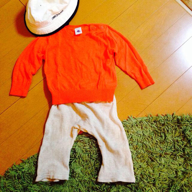 PETIT BATEAU(プチバトー)のプチバトーサマーニット74cm キッズ/ベビー/マタニティのキッズ服男の子用(90cm~)(その他)の商品写真