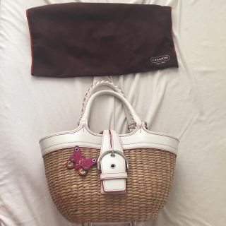 コーチ(COACH)のあやさん専用♡値下げ！コーチ♡カゴバッグ(かごバッグ/ストローバッグ)