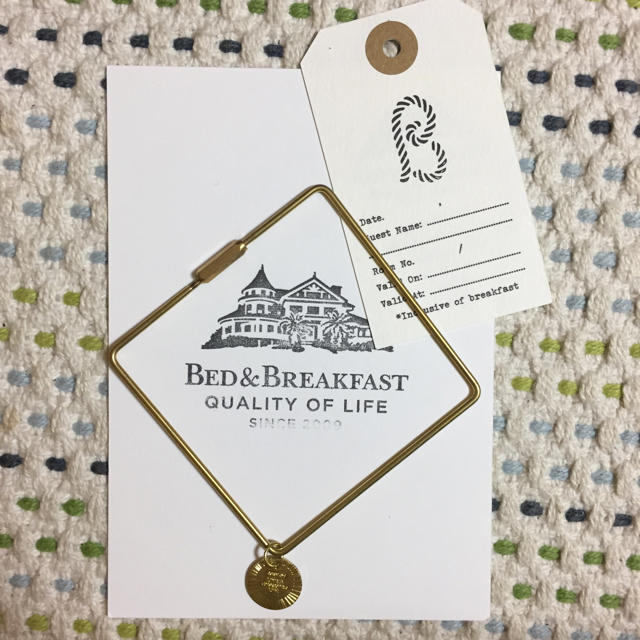 BED&BREAKFAST(ベッドアンドブレックファスト)のBED&BREAKFAST オリジナルキーリング2個 レディースのファッション小物(キーホルダー)の商品写真