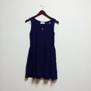 ダブルクローゼット(w closet)のネイビー、ワンピース♡(ひざ丈ワンピース)