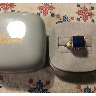 ヴィヴィアンウエストウッド(Vivienne Westwood)のスクウェアボックスリング (LAPIS) ヴィヴィアン(リング(指輪))