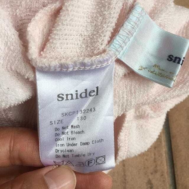 SNIDEL(スナイデル)のsnidel girl キュロットスカート 130 キッズ/ベビー/マタニティのキッズ服女の子用(90cm~)(スカート)の商品写真