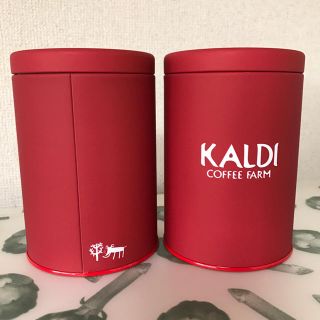 カルディ(KALDI)のmyu様専用  カルディ キャニスター レッド  1個(収納/キッチン雑貨)