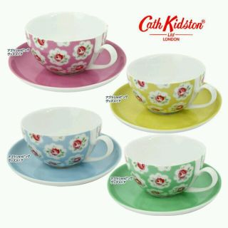 キャスキッドソン(Cath Kidston)の 未使用！キャスキッドソンのティーカップ＆ソーサー4色セット(グラス/カップ)