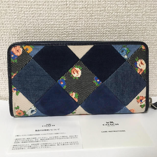 COACH(コーチ)の【3日間限定セール】定価6.4万円 COACH★デニムレザー 長財布  レディースのファッション小物(財布)の商品写真