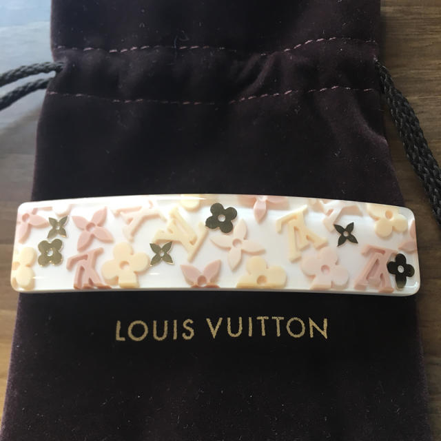 LOUIS VUITTON(ルイヴィトン)の希少！ ルイヴィトン バレッタ ピンク レディースのヘアアクセサリー(バレッタ/ヘアクリップ)の商品写真