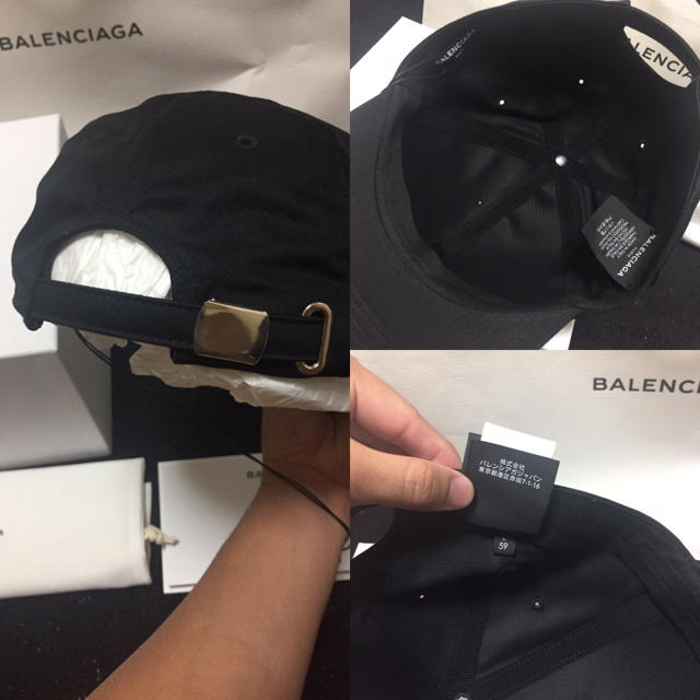 Balenciaga(バレンシアガ)のagp0510様専用 本物保証 バレンシアガ キャップ 新品未使用 ブラック レディースの帽子(キャップ)の商品写真