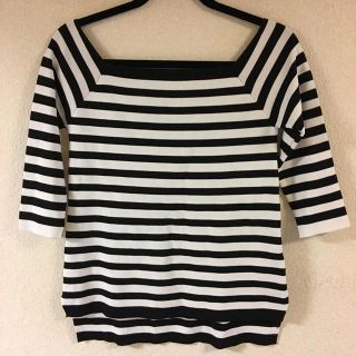 ザラ(ZARA)のZARA ボーダーオフショルトップス(カットソー(長袖/七分))