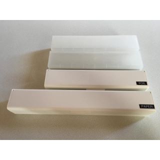 ムジルシリョウヒン(MUJI (無印良品))の無印良品 ラップケース 白２つのみ(収納/キッチン雑貨)