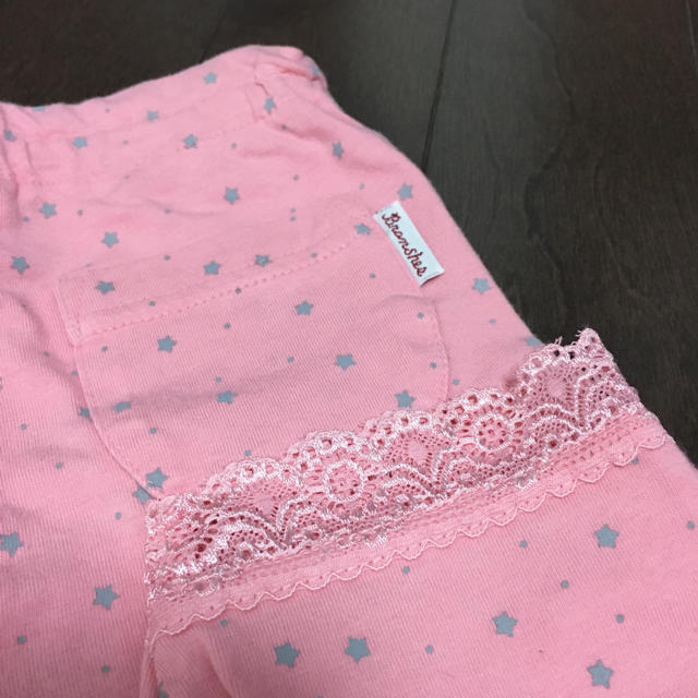 Branshes(ブランシェス)のブランシェス＊100レギンス＊レース星柄 キッズ/ベビー/マタニティのキッズ服女の子用(90cm~)(パンツ/スパッツ)の商品写真