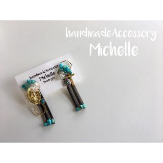 ターコイズ❁メダイピアス(ピアス)