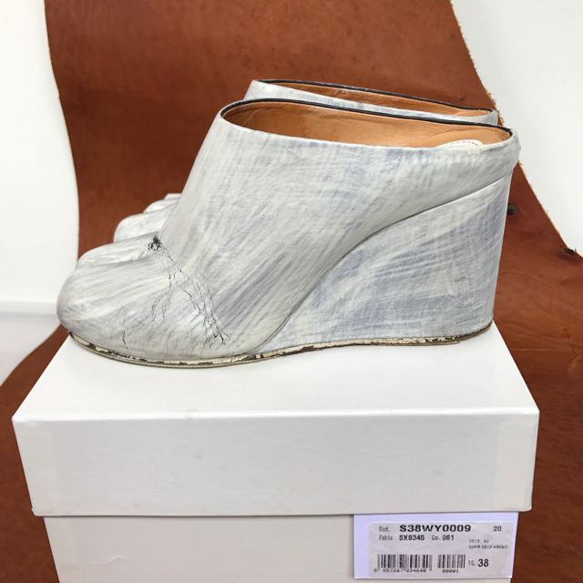 Maison Martin Margiela(マルタンマルジェラ)の値下げ Maison Martin Margiela マルジェラ 希少 足袋サボ レディースの靴/シューズ(その他)の商品写真