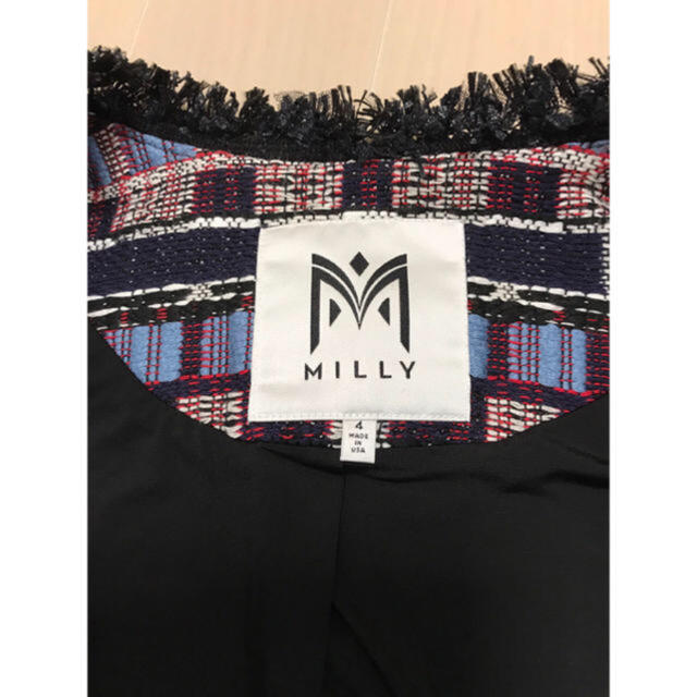 Milly(ミリー)のミリー ツィードジャケット レディースのジャケット/アウター(ノーカラージャケット)の商品写真