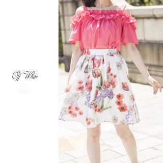 トッコ(tocco)のtocco closet❁シアーチェック彩りスカート(ひざ丈スカート)