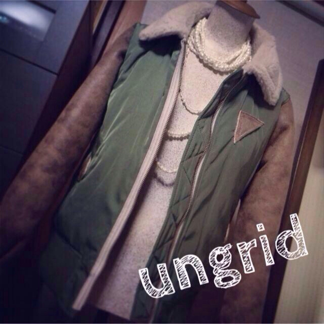 Ungrid(アングリッド)のungrid◡̈⃝リメイクフライトJK レディースのジャケット/アウター(ミリタリージャケット)の商品写真