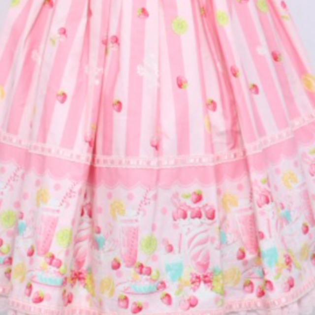 Angelic Pretty(アンジェリックプリティー)のAngelic Pretty フルーツパーラー JSK カチューシャセット レディースのワンピース(ひざ丈ワンピース)の商品写真