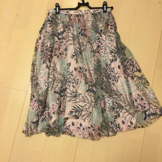 ザラ(ZARA)のザラ ZARA 今期 大丈夫 チュール刺繍スカート xs(ひざ丈スカート)