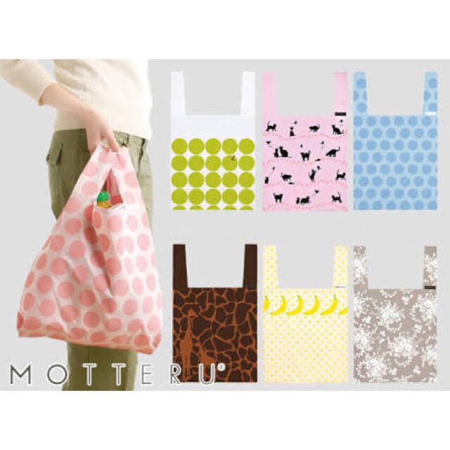 55%OFF!】 MOTTERU ドット柄 エコバッグ opri.sg