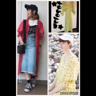 ダブルクローゼット(w closet)のwcloset★2way肩シャーリングワンピース★y(ひざ丈ワンピース)