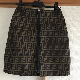 フェンディ(FENDI)のFENDI♡リバーシブルタイトスカート ズッカ柄(ひざ丈スカート)