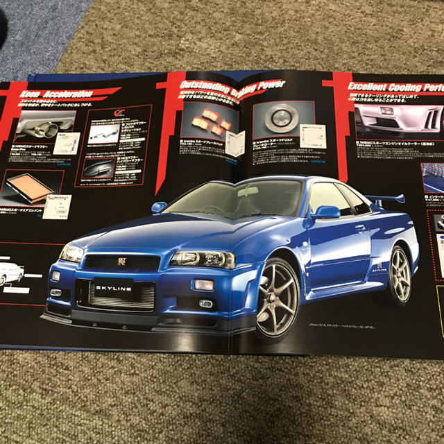 日産(ニッサン)のスカイライン R34 GT-Rカタログ⭐️パーツカタログ付き 自動車/バイクの自動車(カタログ/マニュアル)の商品写真