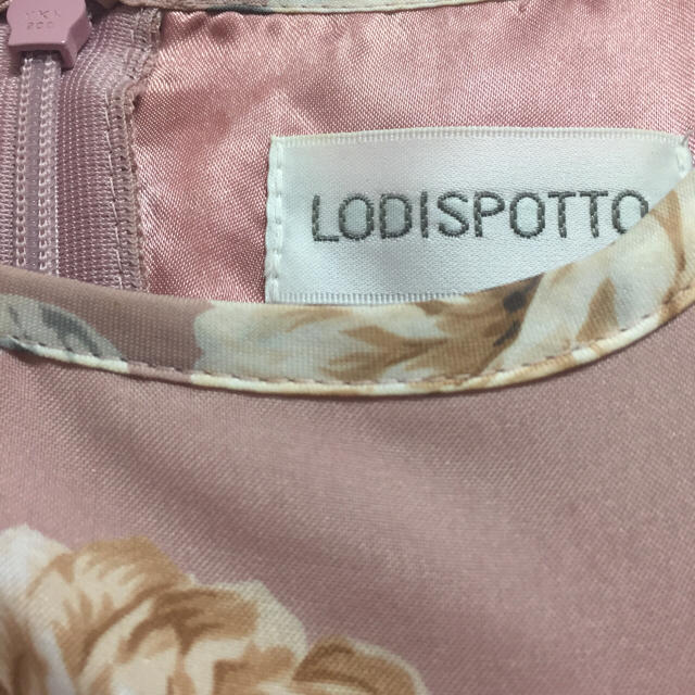 LODISPOTTO(ロディスポット)のLODISPOTTO ピンク 花柄シフォンワンピース レディースのワンピース(ひざ丈ワンピース)の商品写真