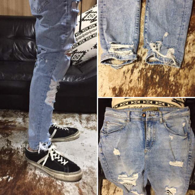 ZARA - ZARA スーパークラッシュスキニーデニムの通販 by JIN's ZARA - ZARA スーパークラッシュスキニーデニムの通販 by JIN's