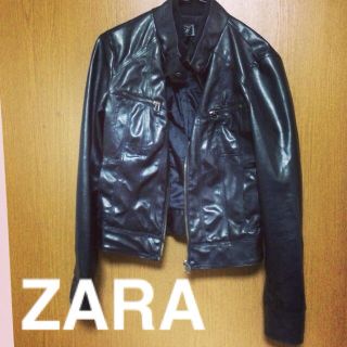 ザラ(ZARA)の送料無料＊ZARA革ジャン 格安(ブルゾン)